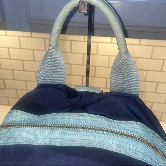$25 LS EUC Tory Burch Nylon and Leather Back Pack - Picture 7 of 14